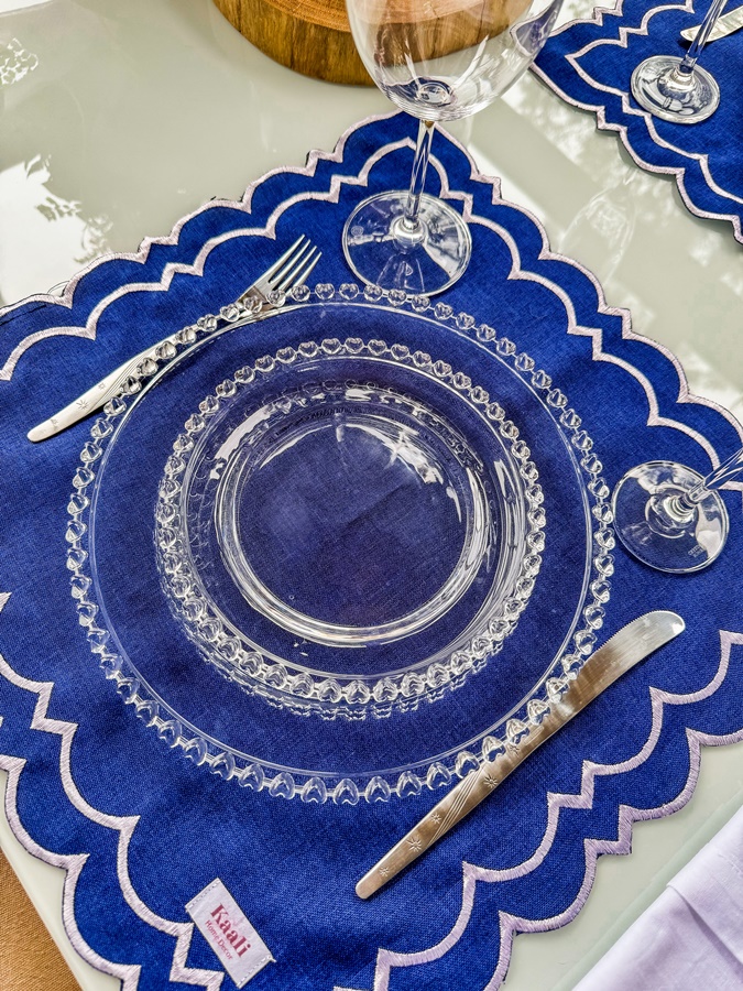 Prato de Sobremesa de Cristal Transparente Lyor Coração - Imagem 2