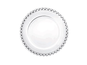 Prato de Sobremesa de Cristal Transparente Lyor Coração