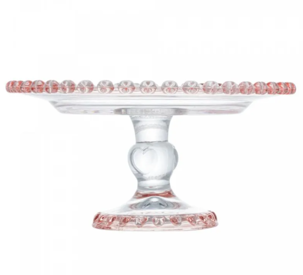 Boleira de Cristal Rosa Lyor Coração - Image 3